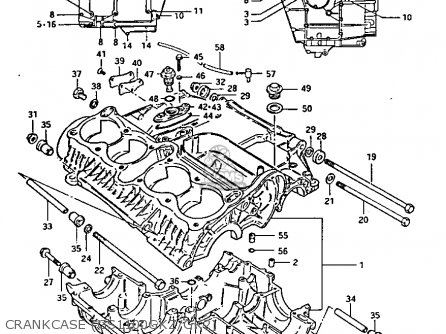 CRANKCASE (GS1100GKZ/GK2) - GS1100GK 1983 (D) GENERAL EXPORT (E01)