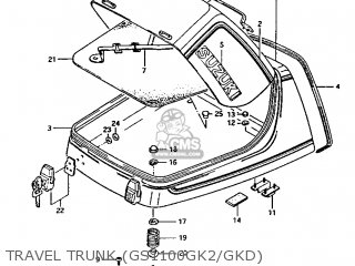 TRAVEL TRUNK (GS1100GK2/GKD) - GS1100GK 1983 (D) GENERAL EXPORT (E01)