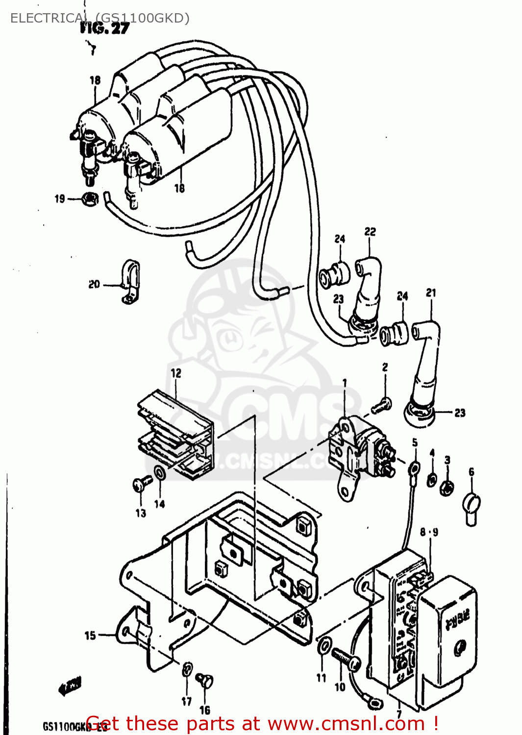 ELECTRICAL (GS1100GKD) GS1100GK 1983 (D) USA (E03)