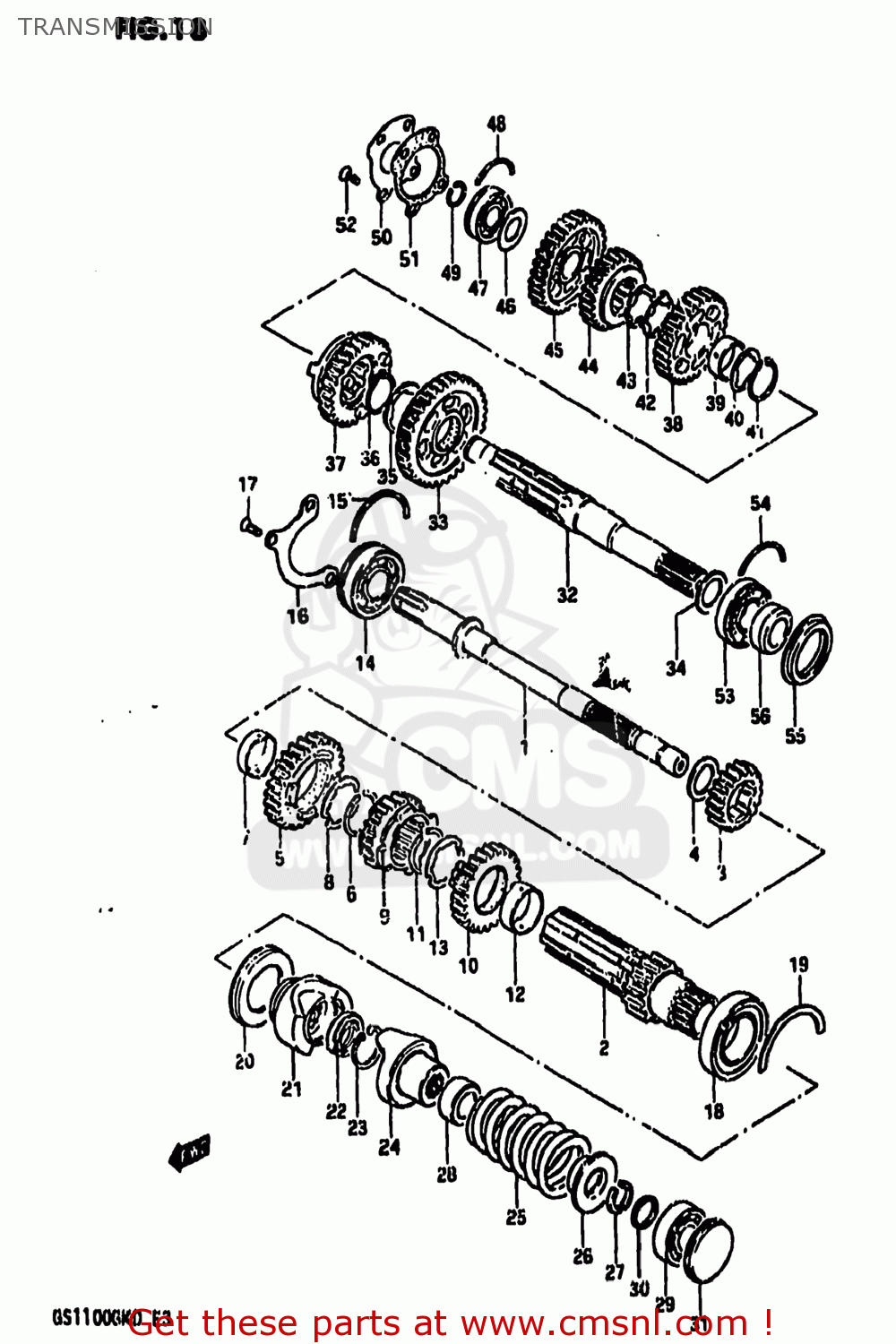 TRANSMISSION GS1100GK 1983 (D) USA (E03)