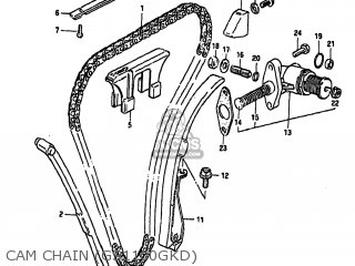 CAM CHAIN (GS1100GKD) - GS1100GK 1983 (D) USA (E03)