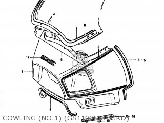 COWLING (NO.1) (GS1100GK2/GKD) - GS1100GK 1983 (D) USA (E03)