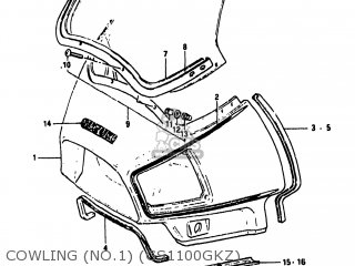 COWLING (NO.1) (GS1100GKZ) - GS1100GK 1983 (D) USA (E03)