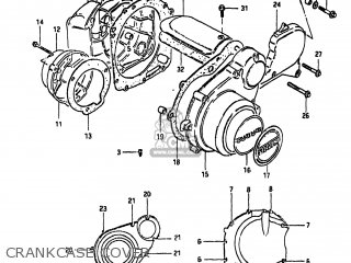 CRANKCASE COVER - GS1100GK 1983 (D) USA (E03)