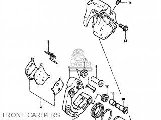 FRONT CARIPERS - GS1100GK 1983 (D) USA (E03)