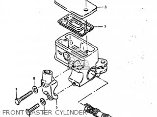 FRONT MASTER CYLINDER - GS1100GK 1983 (D) USA (E03)
