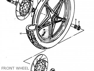 FRONT WHEEL - GS1100GK 1983 (D) USA (E03)
