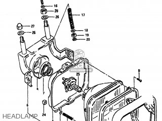 HEADLAMP - GS1100GK 1983 (D) USA (E03)
