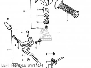 LEFT HANDLE SWITCH - GS1100GK 1983 (D) USA (E03)