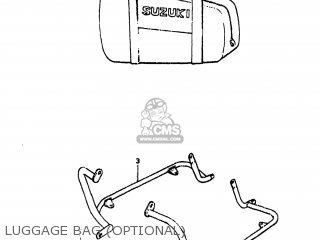 LUGGAGE BAG (OPTIONAL) - GS1100GK 1983 (D) USA (E03)
