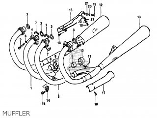 MUFFLER - GS1100GK 1983 (D) USA (E03)