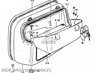SIDE BAG (GS1100GKZ) - GS1100GK 1983 (D) USA (E03)