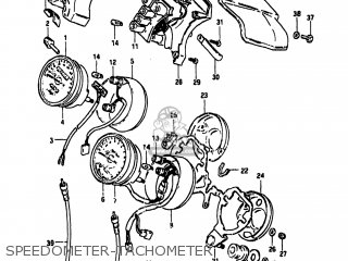 SPEEDOMETER-TACHOMETER - GS1100GK 1983 (D) USA (E03)