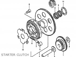 STARTER CLUTCH - GS1100GK 1983 (D) USA (E03)