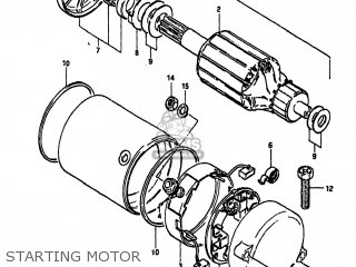 STARTING MOTOR - GS1100GK 1983 (D) USA (E03)