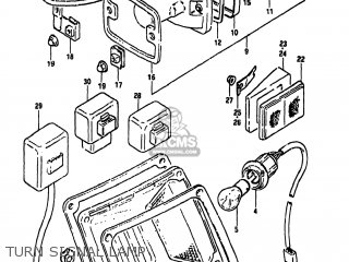 TURN SIGNAL LAMP - GS1100GK 1983 (D) USA (E03)