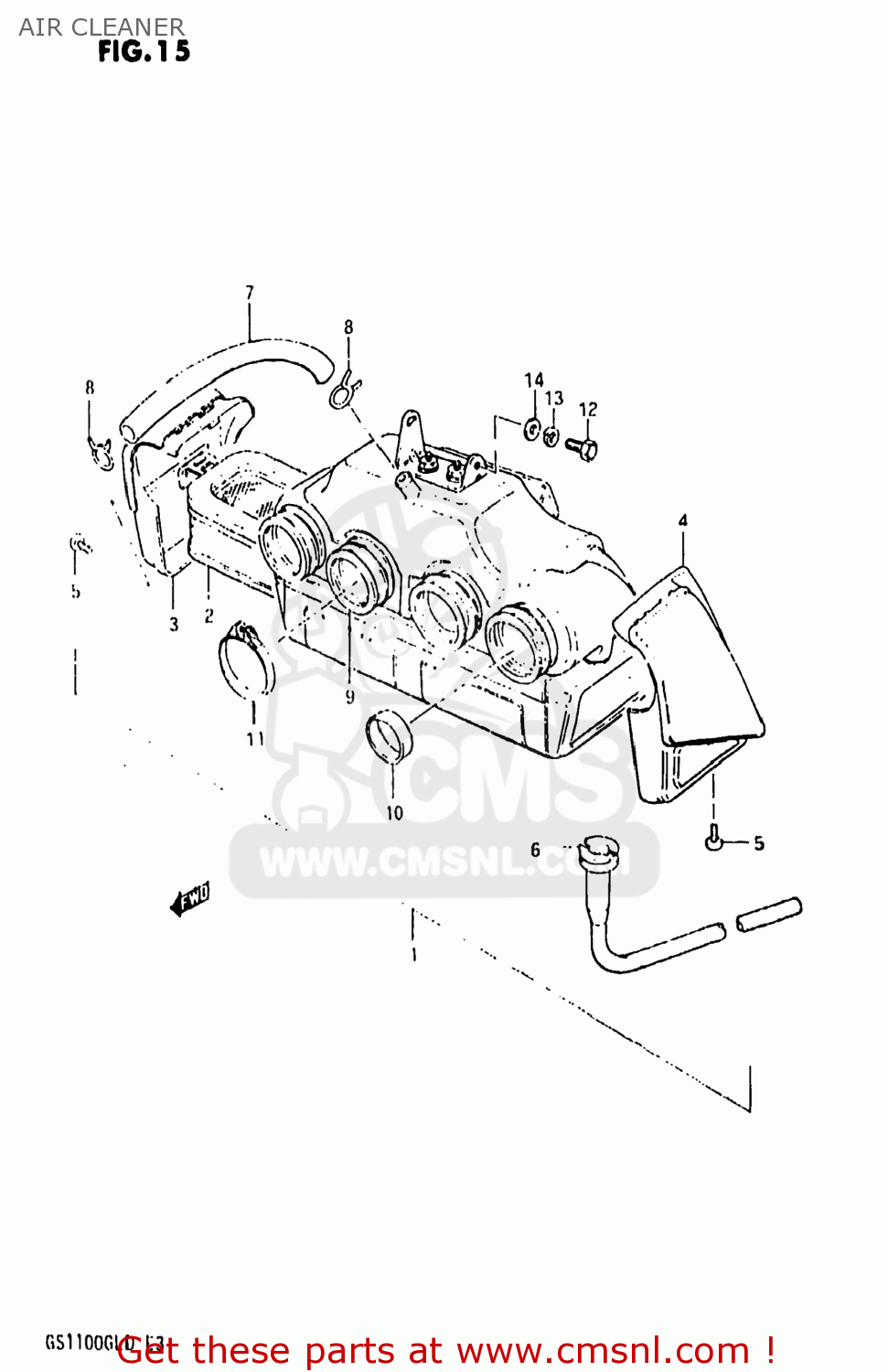 AIR CLEANER GS1100GL 1982 (Z) USA (E03)
