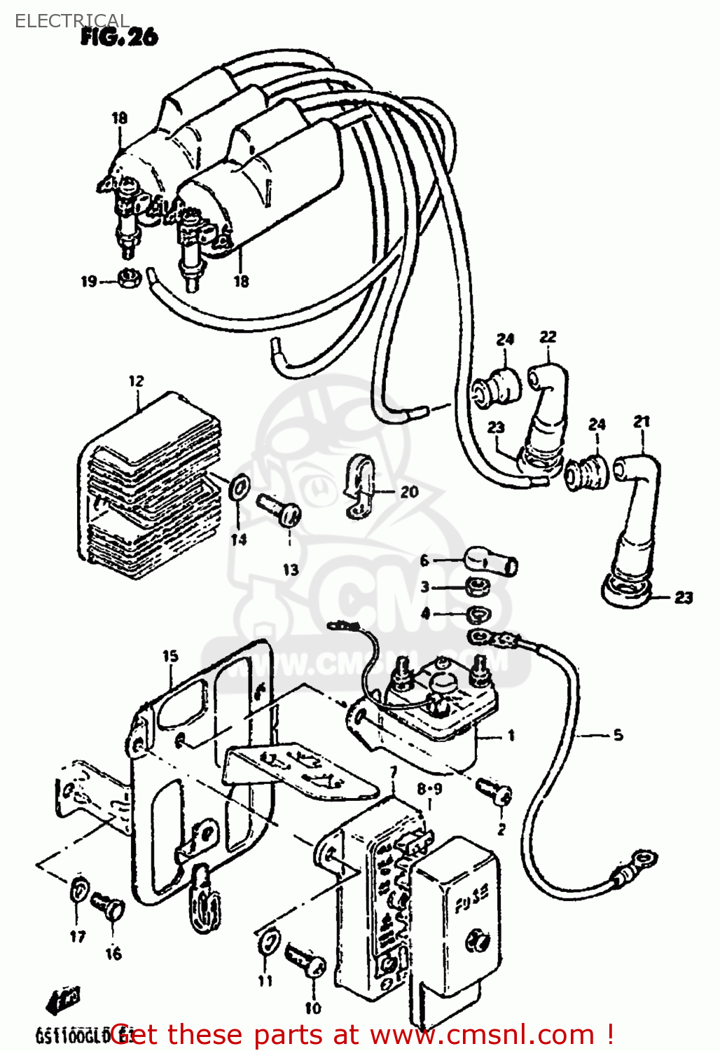 ELECTRICAL GS1100GL 1982 (Z) USA (E03)