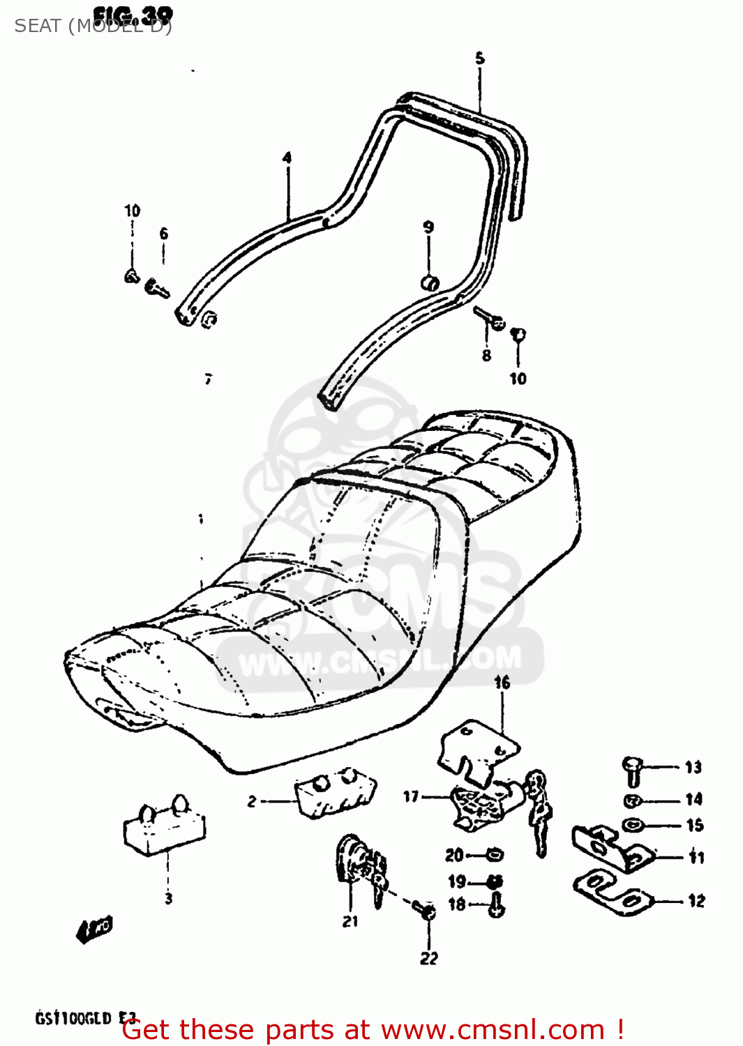 SEAT (MODEL D) GS1100GL 1982 (Z) USA (E03)