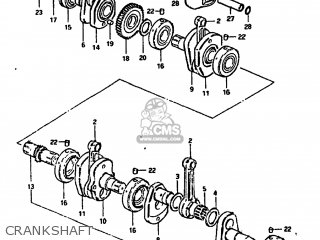 CRANKSHAFT - GS1100GL 1982 (Z) USA (E03)