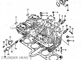 CYLINDER HEAD - GS1100GL 1982 (Z) USA (E03)