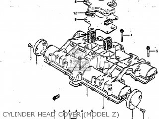 CYLINDER HEAD COVER (MODEL Z) - GS1100GL 1982 (Z) USA (E03)