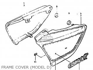 FRAME COVER (MODEL D) - GS1100GL 1982 (Z) USA (E03)