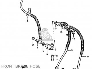 FRONT BRAKE HOSE - GS1100GL 1982 (Z) USA (E03)