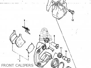 FRONT CALIPERS - GS1100GL 1982 (Z) USA (E03)