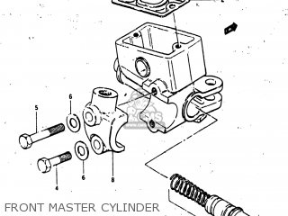 FRONT MASTER CYLINDER - GS1100GL 1982 (Z) USA (E03)