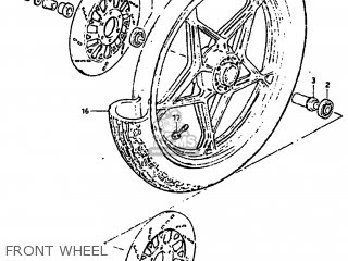 FRONT WHEEL - GS1100GL 1982 (Z) USA (E03)