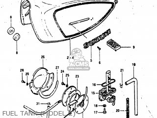 FUEL TANK (MODEL Z) - GS1100GL 1982 (Z) USA (E03)