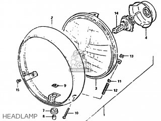 HEADLAMP - GS1100GL 1982 (Z) USA (E03)
