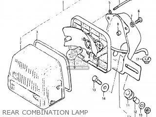 REAR COMBINATION LAMP - GS1100GL 1982 (Z) USA (E03)