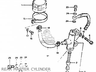 REAR MASTER CYLINDER - GS1100GL 1982 (Z) USA (E03)