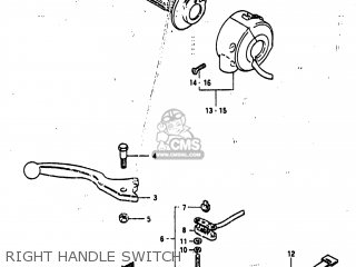 RIGHT HANDLE SWITCH - GS1100GL 1982 (Z) USA (E03)