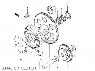 STARTER CLUTCH - GS1100GL 1982 (Z) USA (E03)