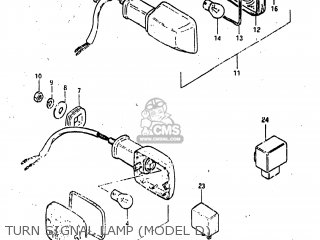 TURN SIGNAL LAMP (MODEL D) - GS1100GL 1982 (Z) USA (E03)