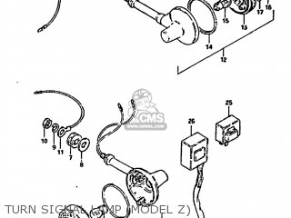 TURN SIGNAL LAMP (MODEL Z) - GS1100GL 1982 (Z) USA (E03)