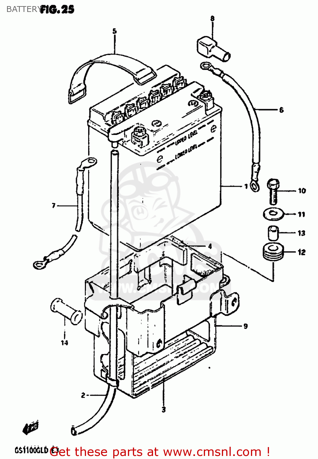 BATTERY GS1100GL 1983 (D) USA (E03)