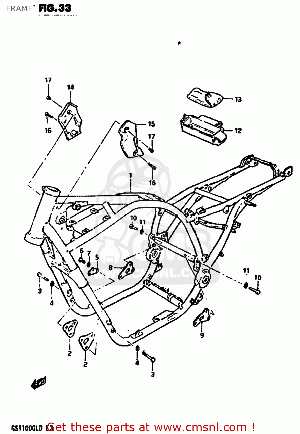 FRAME GS1100GL 1983 (D) USA (E03)