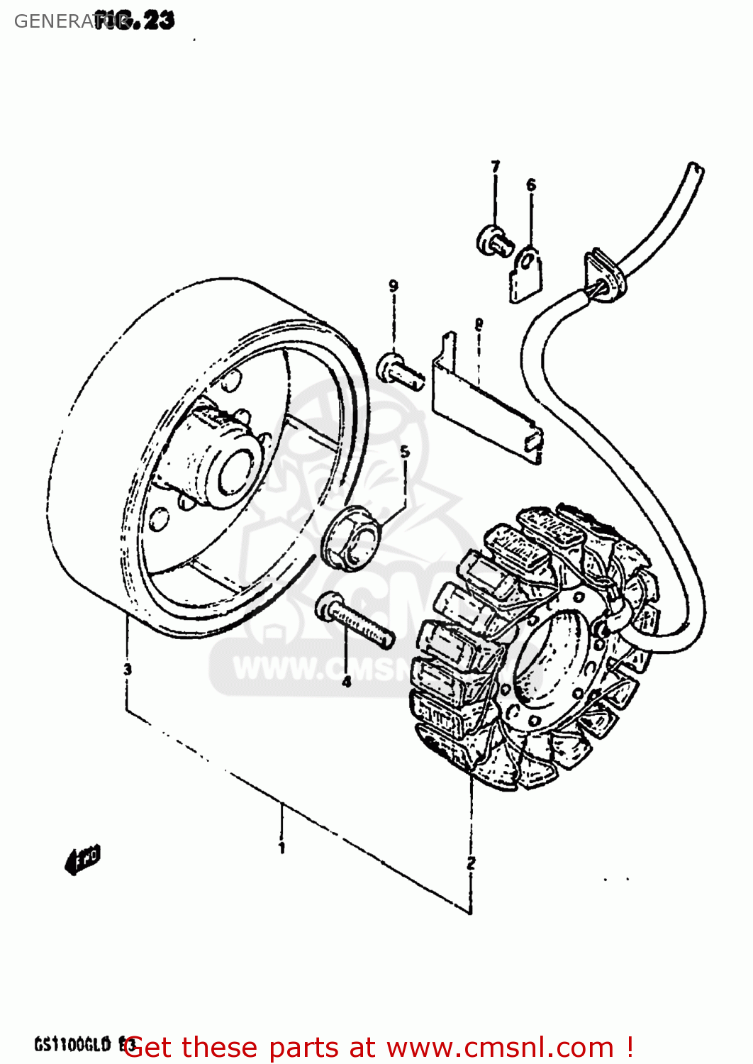 GENERATOR GS1100GL 1983 (D) USA (E03)