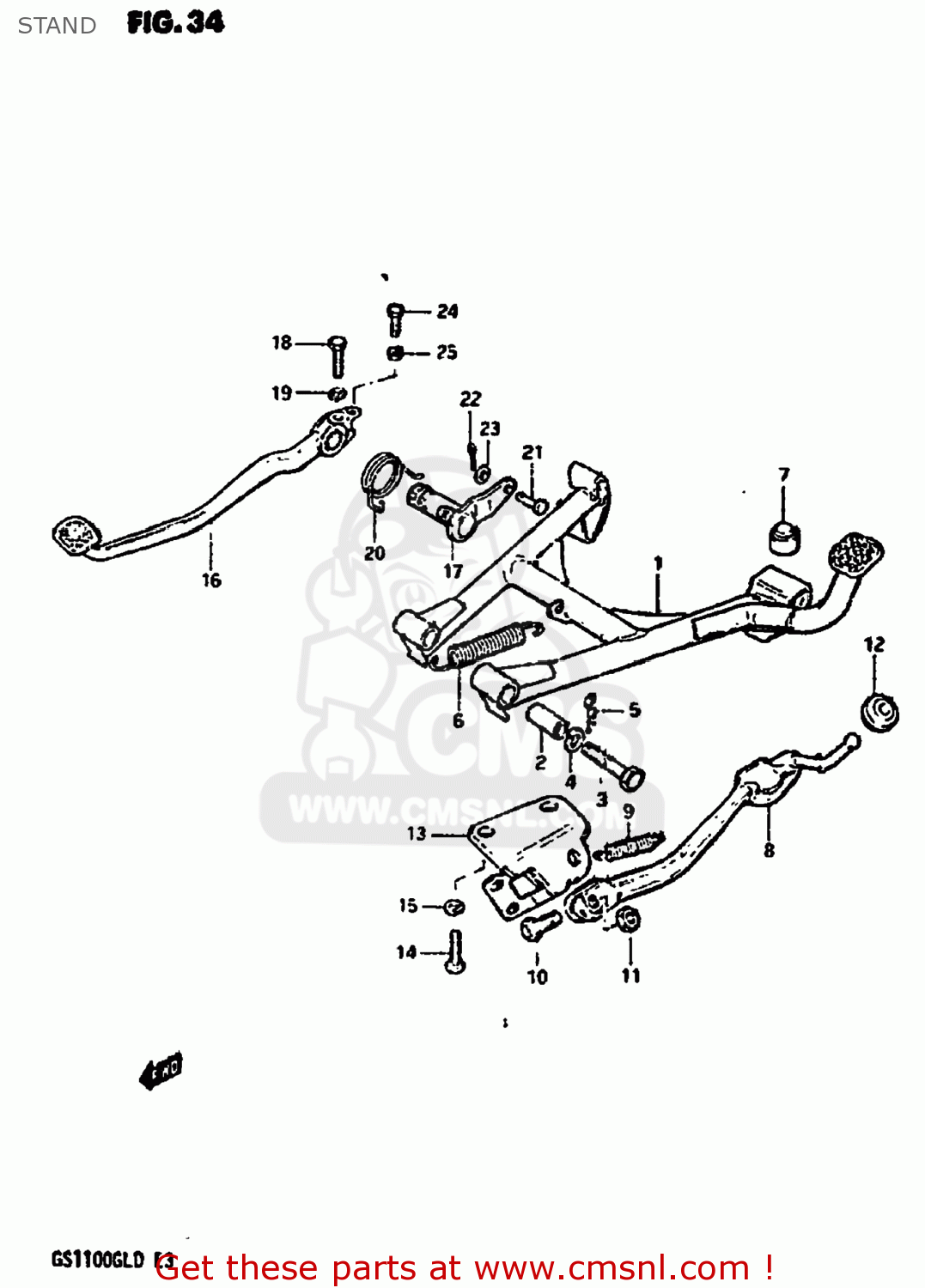STAND GS1100GL 1983 (D) USA (E03)