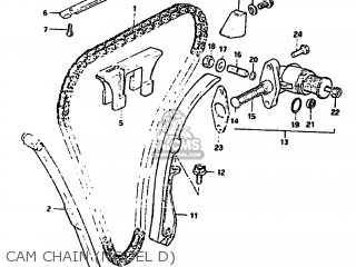 CAM CHAIN (MODEL D) - GS1100GL 1983 (D) USA (E03)