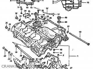 CRANKCASE (MODEL Z) - GS1100GL 1983 (D) USA (E03)