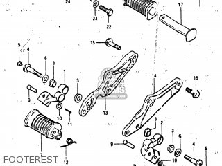 FOOTEREST - GS1100GL 1983 (D) USA (E03)