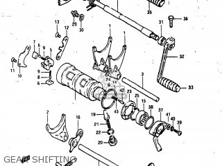 GEAR SHIFTING - GS1100GL 1983 (D) USA (E03)