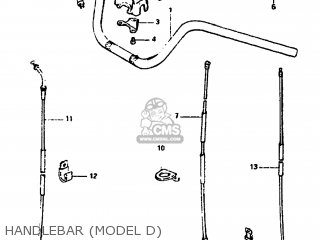 HANDLEBAR (MODEL D) - GS1100GL 1983 (D) USA (E03)