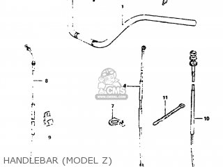 HANDLEBAR (MODEL Z) - GS1100GL 1983 (D) USA (E03)