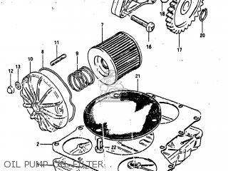 OIL PUMP-OIL FILTER - GS1100GL 1983 (D) USA (E03)